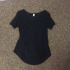 Basic black tee v neck